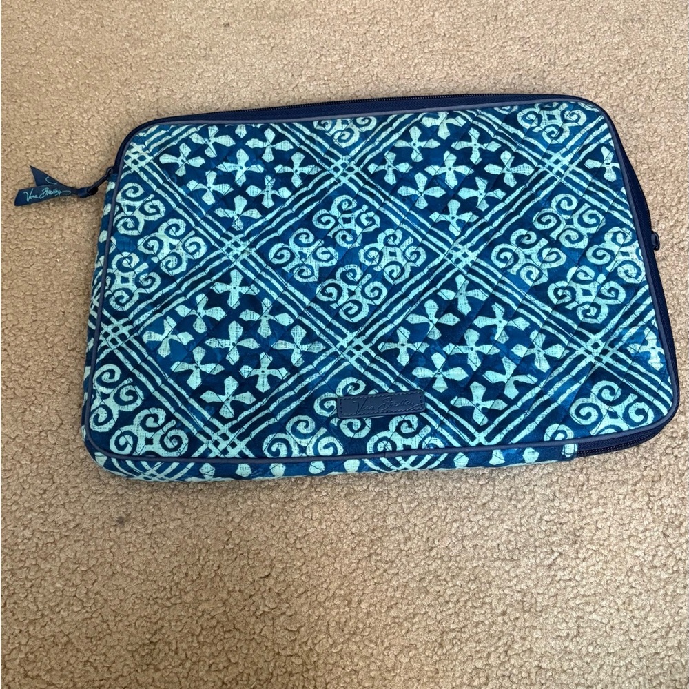 Vera Bradley Blue Patterned Laptop Sleeve